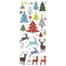Sticker scintillant de Noël CHRISTMAS
