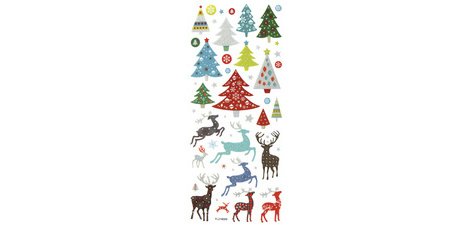 Sticker scintillant de Noël CHRISTMAS