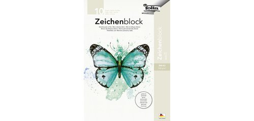Drawing pad, 140 g/m2, A4, textured, 20 sheets