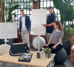 Sac d'accessoires pour tableau blanc, garni, anthracite