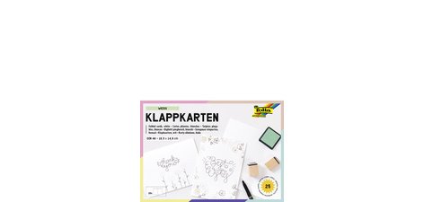 Carte pliante, 190 g/m2, A6, blanc