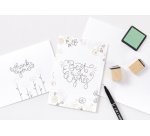 Carte pliante, 190 g/m2, A6, blanc