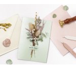 Kit de cartes pliantes, 105 x 150 mm, nacre pastel