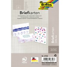 Carte-lettre, 190 g/m2, A6, blanc