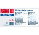 Bâche de peintre HDPE, 30 microns, 2x50m, transparent