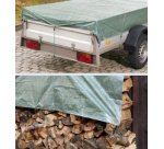 Bâche toile avec oeillets, 2 x 3 m, vert, 75 g