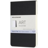 MOLESKINE Bloc à croquis, L/A5, 120 g/m2, carton, noir