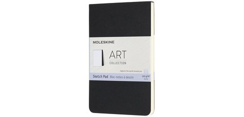 MOLESKINE Sketchbook, P/A6, 120 g/m², cardboard, black