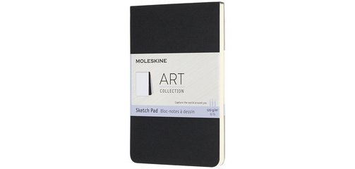 MOLESKINE Bloc à croquis, L/A5, 120 g/m2, carton, noir