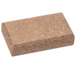 Bloc de ponçage, en liège, 120 x 60 x 40 mm