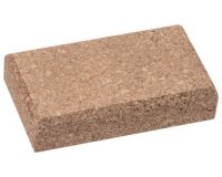 Bloc de ponçage, en liège, 120 x 60 x 40 mm