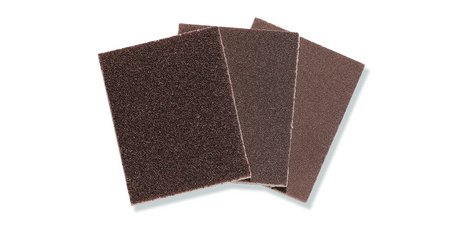 Set de feuilles abrasives, fin/moyen/grand