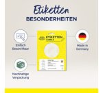 Étiquette de fermeture, 18 mm, transparent