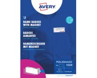 Badge, 70 x 30 mm, set de 10, anthracite