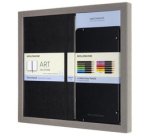 MOLESKINE Kit croquis aquarelle, carnet L/A5 + 12 crayons