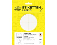 Étiquette de nom, 76x19 mm, enlevable, blanc