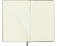 De_libreta moleskine tapa blanda cuadro 5 mm 192 hojas color negro cierre con goma 90x140 mm