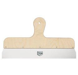 Couteau à enduire, inoxydable, 400 mm, manche en bois