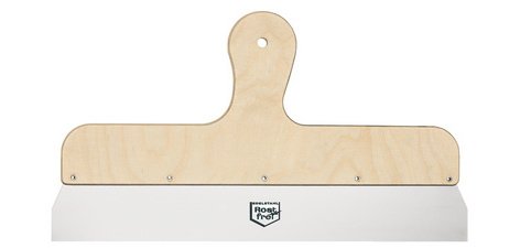 Couteau à enduire, inoxydable, 400 mm, manche en bois