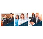 Porte-nom, 80 x 34 mm, set de 10, argent