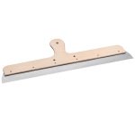 Couteau à enduire, acier, 400 mm, manche en bois