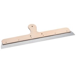 Couteau à enduire, acier, 400 mm, manche en bois