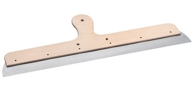 Couteau à enduire, acier, 400 mm, manche en bois