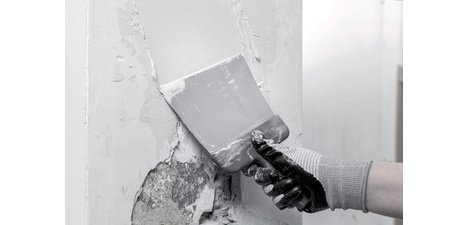 Quadratische Spachtelkelle, 200 mm, Kunststoffgriff