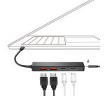 Hub USB 3.2 Ultra Slim, 4 ports, 2x USB-A, 2x USB-C