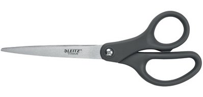 Ciseaux Titanium, longueur: 205 mm, rond, gris