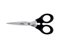 Ciseaux, longueur: 185 mm, rond, noir