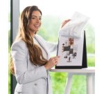 Chevalet de table, A4 portrait, noir