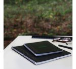 Rhodiactive Greenbook ligné, A5+, perf.6 trous, papier recyclé 90g FSC® - Noir