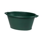 Bassine ovale, 70 litres, plastique, vert