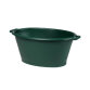 Bassine ovale, 50 litres, plastique, vert