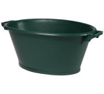 Bassine ovale, 70 litres, plastique, vert