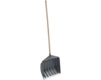 Sneeuwschep met houten steel, breedte: 460 mm, grijs