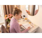 Carnet de notes Jolie Feel, tissu, A5, ligné