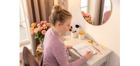 Carnet de notes Jolie Feel, tissu, A5, ligné