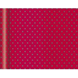 Pap.80g, Tiny Rolls 5x0,35m, Pois vert - Rouge