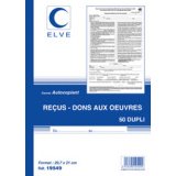 Manifold 'Carnets de recus - dons aux oeuvres', A4