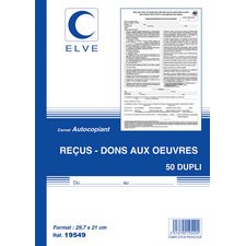 Manifold 'Carnets de recus - dons aux oeuvres', A5