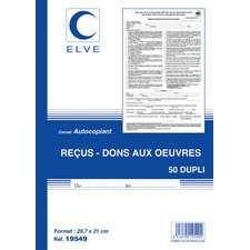 Manifold 'Carnets de recus - dons aux oeuvres', A5