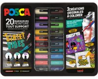 Marqueur à pigment STREET VIBES, mallette métal de 20