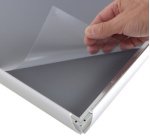 Cadre porte-affiche economy, A0, 25 mm, argent