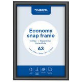 Cadre porte-affiche Economy, B1, 25 mm, noir