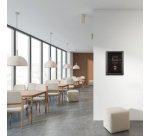 Cadre porte-affiche Economy, B1, 25 mm, noir