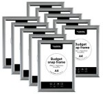 Cadre porte-affiche, A4, 25 mm, argent