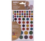 Gommettes 'Rond', kraft nature, en sachet