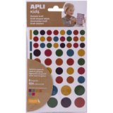 Gommettes 'Rond', kraft nature, en sachet